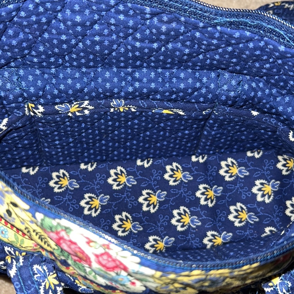 Vintage Women’s Vera Bradley purse with front pocket- Mason Blue Pattern - Picture 4 of 7